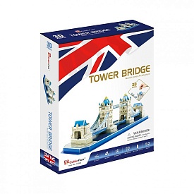 C238h CubicFun ТРИВИМIРНА ГО ЛОВОЛОМКА-КОНСТРУКТОР "ТАУЕРСЬКИЙ МІСТ (Лондон) " серія С - 1 - smarttoys.com.ua