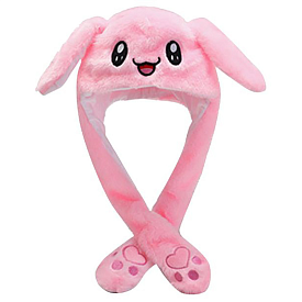 Шапка з вушками, що світяться "Зайчик" рожевий - 1 - smarttoys.com.ua