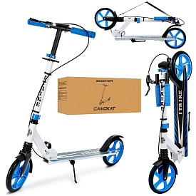 Самокат SR 2-049-1-WBL1 алюм.,2колПУ200мм,кермо88-97см,підніжка57/36-11см,підставка,руч.гальмо,склад - 1 - smarttoys.com.ua