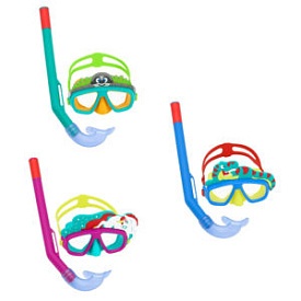 Набір для плавання BW 24059 3 кольори, маска, трубка, від 3 років. - 1 - smarttoys.com.ua