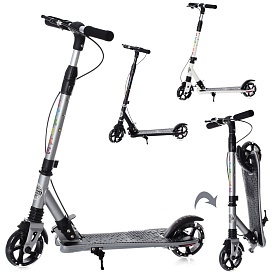 Самокат SR 2-039-7 алюм., 2 кол.ПУ145мм-світло, ручне гальмо, кермо 81/91см., підніжка, 3 кольори. - 1 - smarttoys.com.ua