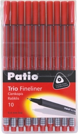 Лінер Тріо набір 10 шт, колір червоний - 1 - smarttoys.com.ua