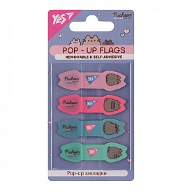 Закладки Pop-up Yes "Pusheen", пластик, 80 шт - 1 - smarttoys.com.ua
