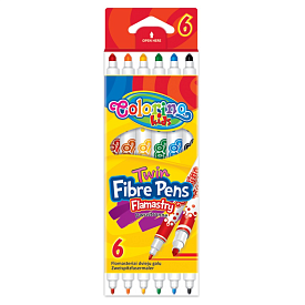 Фломастери 2-сторонні 6 кол.COLORINO - 1 - smarttoys.com.ua