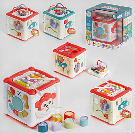 Мультикуб 42666 (12) "TK Group", УКРАЇНСЬКЕ ОЗВУЧУВАННЯ, вивчення літер, форм, кольорів, пісні, сортер, у коробці - 1 - smarttoys.com.ua