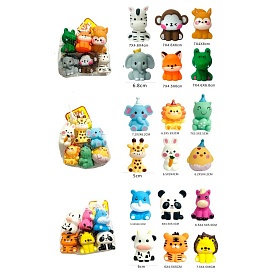 Іграшка для купання 508-368-67-381 наб. 6шт, тварини, від 6см, пискавка, 3 види, в сітці, 10-14-9см - 1 - smarttoys.com.ua