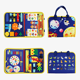 Логічна папка 25010 (50) рухливі шестерінки, геометричні фігури, циферблат, липучки, шнурівка, застібки - 1 - smarttoys.com.ua