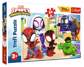 43485 Trefl Пазли "24 Maxi" Spiderman Спайді та його друзі - 1 - smarttoys.com.ua