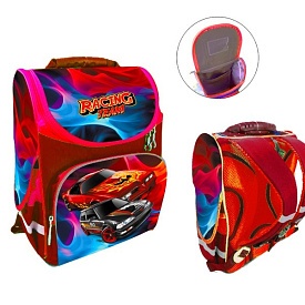Ранець-короб ортопедичний, Спортивні машини 34*26*15см, Space, Д - 1 - smarttoys.com.ua