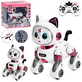 Тварина 788A-5 радіок.2,4G, кіт, 23см, акум,сенсор. музика,звук(англ), світло, їздить,USB,, кор. - 1 - smarttoys.com.ua