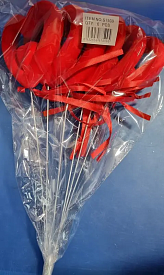 Сувенір у вигляді контура серця на паличці 7509 червоний - 1 - smarttoys.com.ua