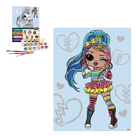 Набір для розпису по номерах для дітей "L.O.L. Surprise! Tweens Emma Emo" 30х40см - 1 - smarttoys.com.ua