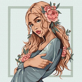 Набір для розпису по номерах. "Квітка весни" 40х40см - 1 - smarttoys.com.ua