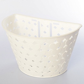 Кошик AS1903 універсальний, пластик, білий, розмір 25-15-16 см. - 1 - smarttoys.com.ua