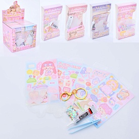 Набір для творчості FG231110010P брелок, блиск, клей, наліпки, пінцет, 3 види, кор., 12 шт. в дисп., - 1 - smarttoys.com.ua