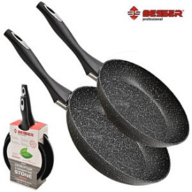 Сковороди з покриттям "Stone" 2пр/наб 22/26см 10329 - 1 - smarttoys.com.ua