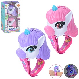 Рація NY302-A єдиноріг, браслет, 9-9-6,5см, 2шт, світло, бат.,кор., 12-23,5-7,5см - 1 - smarttoys.com.ua