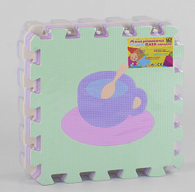 Килимок-пазл ТК 47309 "TK Group", масажний, 9шт в упаковці, 30х30 см - 1 - smarttoys.com.ua