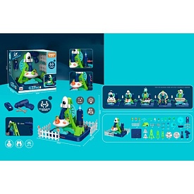 Набір з фігурками LM1005-A парк розваг/атракціон,рух.деталі,шурупов.,викрутка,муз.,світло,бат.,кор. - 1 - smarttoys.com.ua