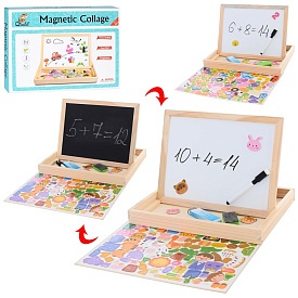 Дерев'яна іграшка Дощечка MD 2913 для малюв./магніт, маркер, пазли, 2види, кор., 30,5-24-3,5см. - 1 - smarttoys.com.ua