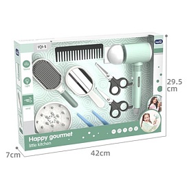 Набір аксесуарів A2010-2 набір перукаря,фен-повітря,дзерк.,гребін.,ножиці,на бат.,в кор.,42-29,5-7см - 1 - smarttoys.com.ua