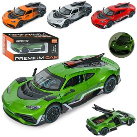 Машина AP-2040 АвтоСвіт,1:24,мет.,інерц.,відч.двері/багажник,гум.колеса,2види,2кольори,муз.,світло, - 1 - smarttoys.com.ua