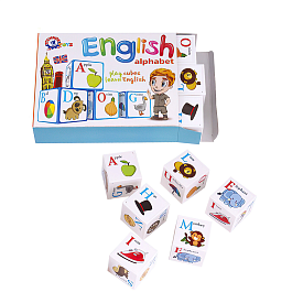 Кубики 12 шт. "Англійська абетка" 1325 (47) "Technok Toys" - 1 - smarttoys.com.ua