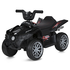 Квадроцикл M 6181EL-2 2 мотори*25W, 1акум.12V7AH, MP3, USB, EVA, TF, шкіра, муз., світло, чорний. - 1 - smarttoys.com.ua