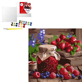 Набір для розпису по номерах "Малинове варення" 40х40см - 1 - smarttoys.com.ua