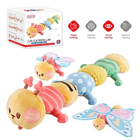 Брязкальце м'яке 302 3в1(гусениця 63см, 2 метелики крила 20см і 56см) розбірне, шарудіння, в кор. - 1 - smarttoys.com.ua