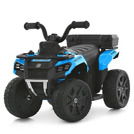 Квадроцикл M 6286EBLR-4 радіок. 2,4G, 1*6V7AH, 1*35W, USB, TF, EVA, шкіра, музика, світло, синій - 1 - smarttoys.com.ua