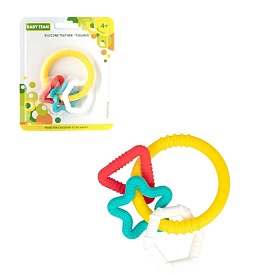 Іграшка дитяча. Прорізувач силіконовий "Фігурки" - 1 - smarttoys.com.ua