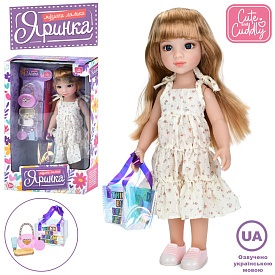 Лялька M 6074 I UA Яринка, 5 пісень, сумка, аксесуари, муз. (укр.), бат. (табл.), кор., 20-33-8,5 см - 1 - smarttoys.com.ua