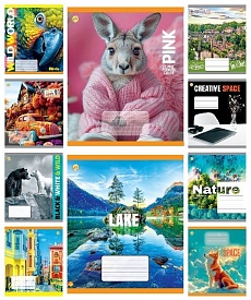 Зошит 36 арк.клітинка Тверда ТА51404 МІКС 3, 10к., 20/240 - 1 - smarttoys.com.ua