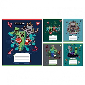 А5/12 кос. Yes Minecraft Heroes, зошит учнівський шкільний - 1 - smarttoys.com.ua