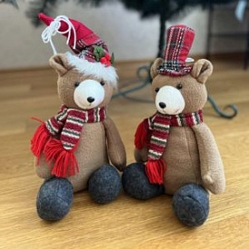 Фігура новорічна "Bear" 28см., R90643 - 1 - smarttoys.com.ua