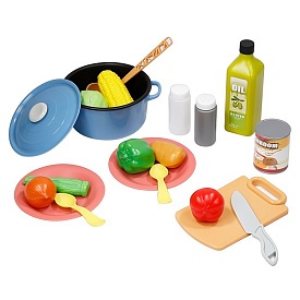 Ігровий набір 111-90167-A010 набір для приготув. їжі, продукти,посуд,спеції,20пред.,кор.,35,5-23-9см - 1 - smarttoys.com.ua