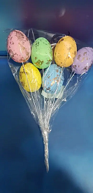 Великодній сувенірний набір "Яйця на шпажці 6 штук" PAS17 - 1 - smarttoys.com.ua