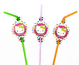 Трубочки з гофрою "кішечка"(8шт/уп) - 1 - smarttoys.com.ua