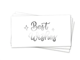 Конверт для грошей "Best Wishes Срібне Тиснення" - 1 - smarttoys.com.ua