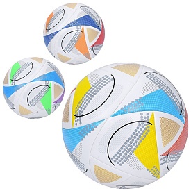 М'яч футбольний MS 3807 розмір 5, ПУ, ламінований, 420-440г, 3 кольори, кул. - 1 - smarttoys.com.ua