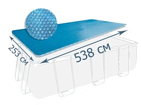 Тент 28016 538-253 см., теплозберігаючий для прямокутних басейнів 549-274 см. - 1 - smarttoys.com.ua