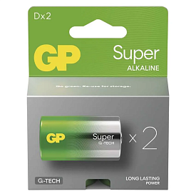 13A21-SB2 Батарейка GP Super Alkaline 1,5V (LR20) (80/160) - 1 - smarttoys.com.ua