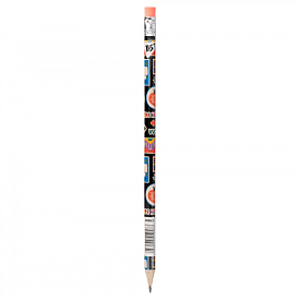 Олівець YES ч/гр трикутн. з ласт. в пл. тубі "Sticky Mood", 36шт/уп ЦІНА ЗА 1 ОЛІВЕЦЬ - 1 - smarttoys.com.ua