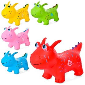 Стрибуни-дракони MS 3365 ПВХ, 1250-1300г, 5кольорів, кул., 29-25-8см. - 1 - smarttoys.com.ua