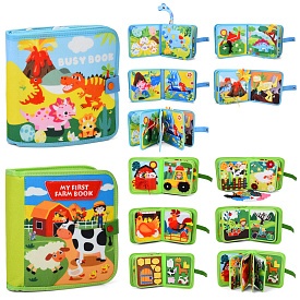 Гра CH1008-1009бізікнига/бізікнижка,фіг.на липуч,заст.кнопка, рухл.дет,шн. у пакеті, 25-29-6см - 1 - smarttoys.com.ua