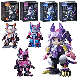 Конструктор W9201A-D робот-кіт, 4 види, кор., 15-18,5-8,5 см. - 1 - smarttoys.com.ua