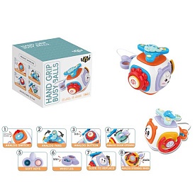 Гра FD165 бізікуб/бізібол, кермо-тріскачка,м'які кнопки,пискавка,рухливі деталі,кор.,10,5-1-10,5 см, - 1 - smarttoys.com.ua