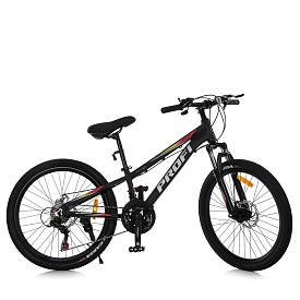 Велосипед 26 д. MTB2601-2 алюм. рама 13", SHIMANO 21SP, швидкозанім. колеса, чорний - 1 - smarttoys.com.ua