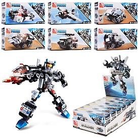 Конструктор SLUBAN M38-B0635 "Police": від 51 дет., 6 видів в диспл.20-28-10см - 1 - smarttoys.com.ua